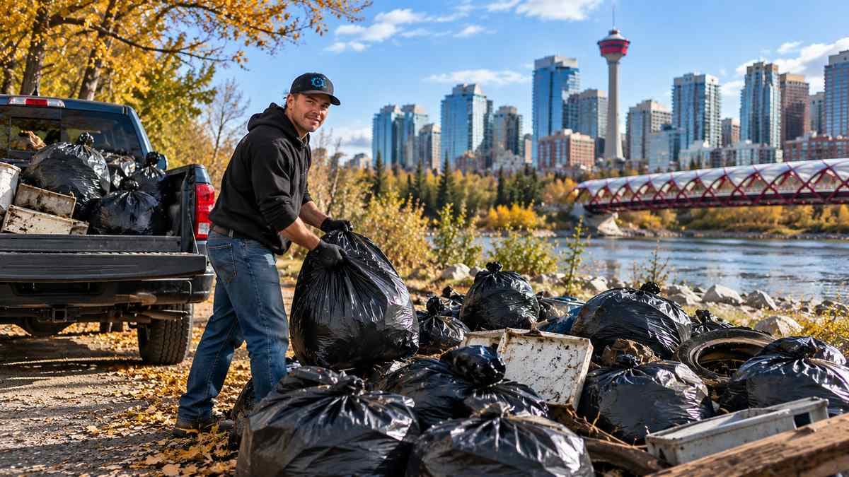 Calgary Man Reportedly Removes 1,084 Pounds of Garbage Ahead of Remembrance Day