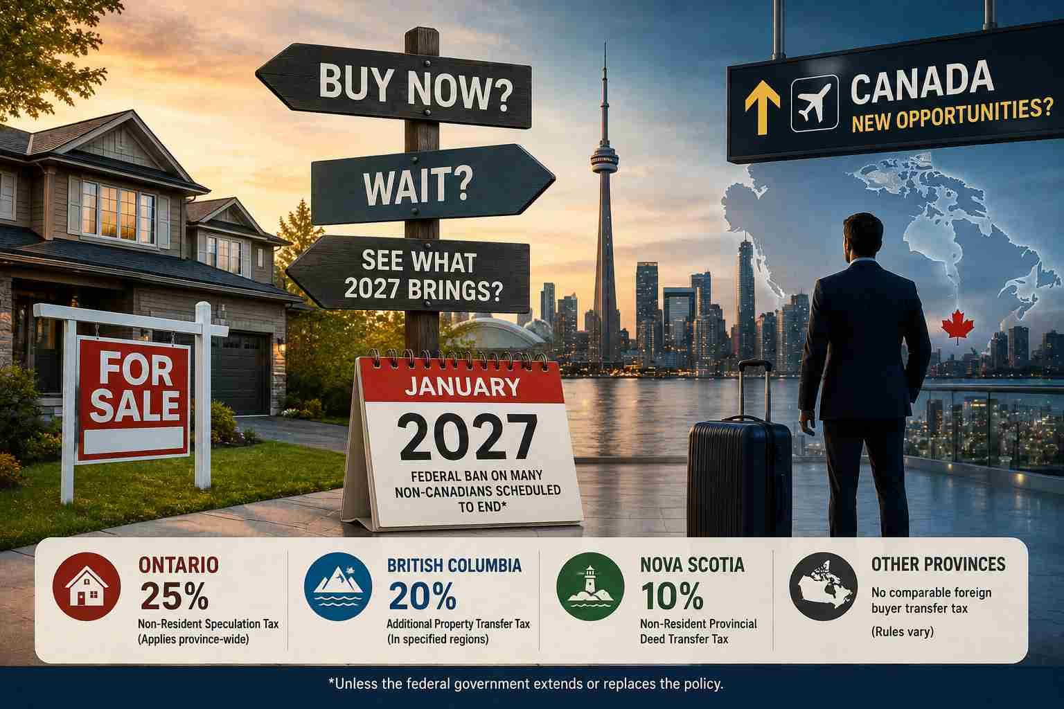 Canada Foreign Buyer Ban Ends in 2027: Could Home Buyers Return Before Foreign Investors Do?
