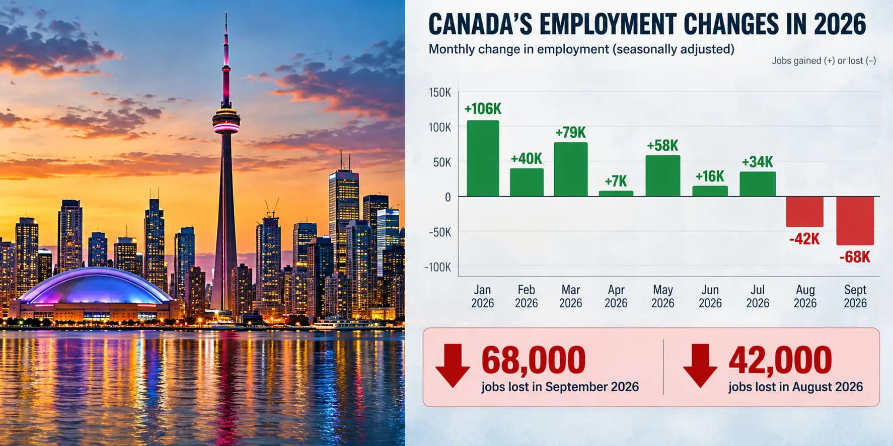 Canada Loses 68,000 Jobs as Employment Falls for a Second Straight Month — What a Decade of Gains and Losses Reveals About Today’s Job Market