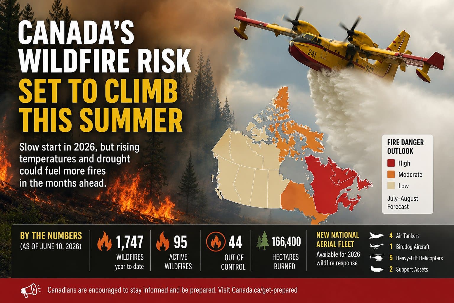 Canada's Wildfire Risk Set to Climb This Summer