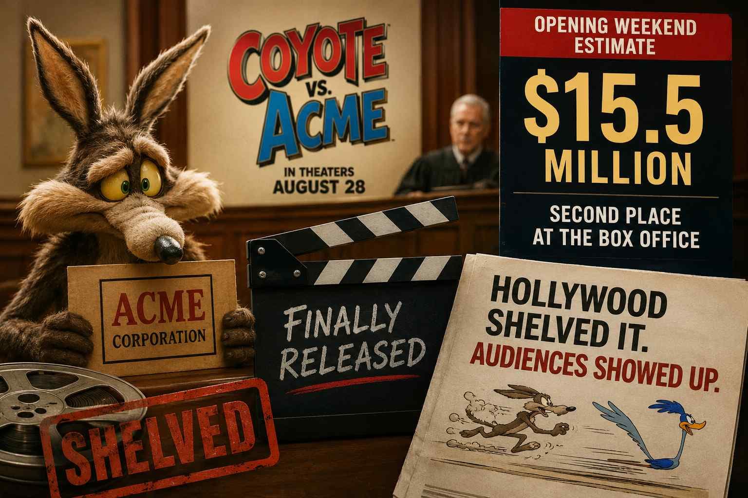 Hollywood Shelved This Movie. Three Years Later, *Coyote vs. Acme* Just Opened to $15.5 Million