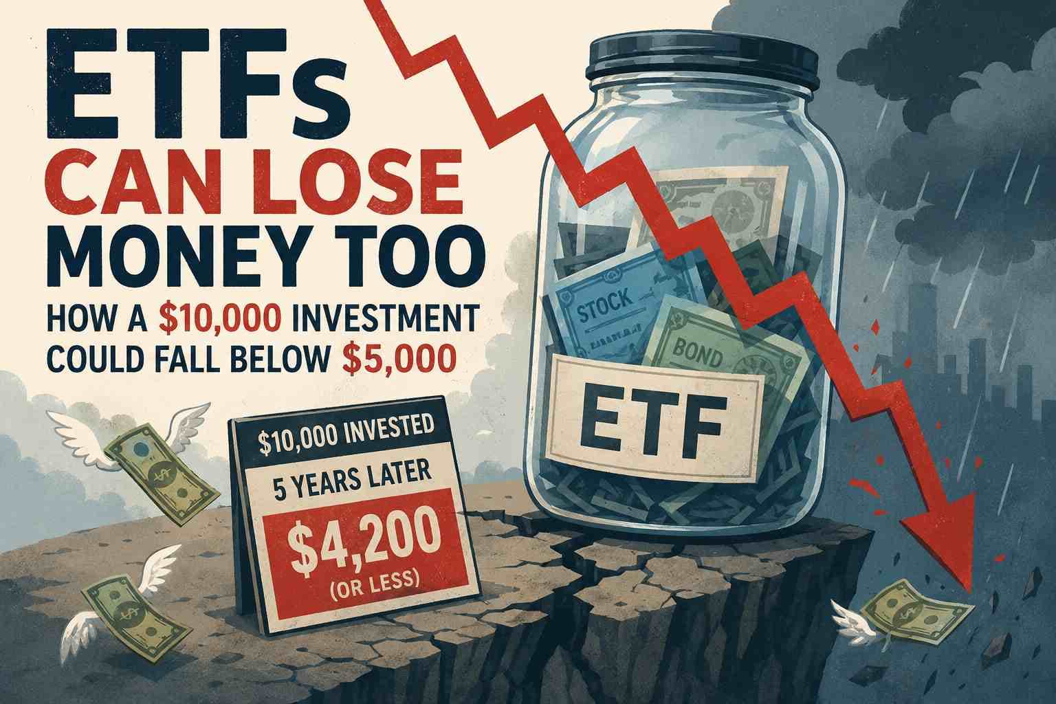 ETFs Can Lose Money Too: How $10,000 Fell Below $5,000 in Two Real Funds