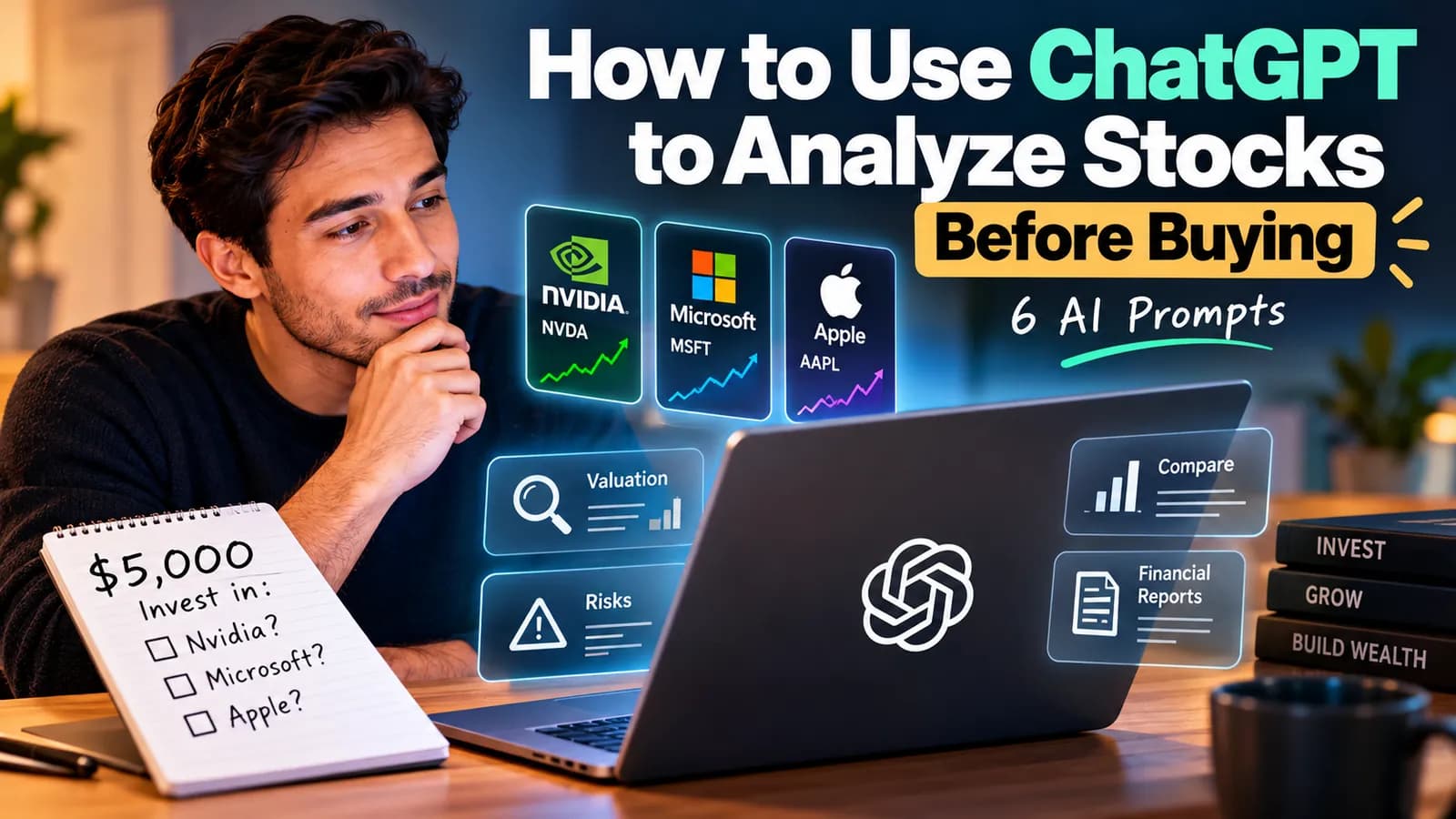 How to Use ChatGPT to Analyze Stocks Before Buying: 6 Powerful AI Prompts