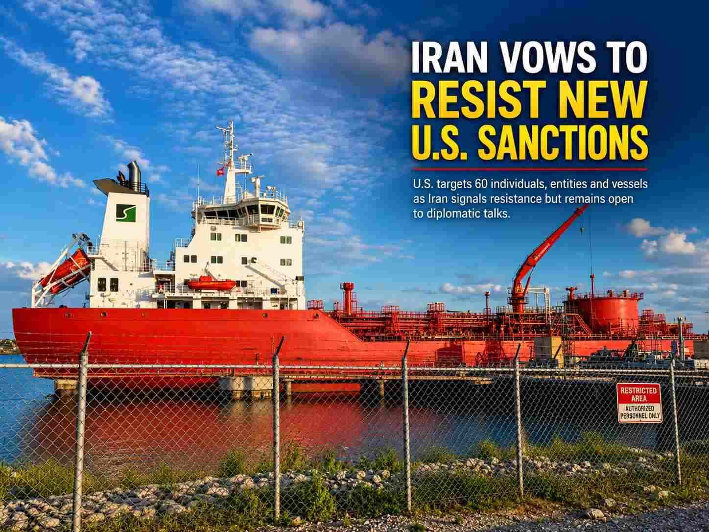 Iran Vows to Resist New U.S. Sanctions as Washington Expands Pressure