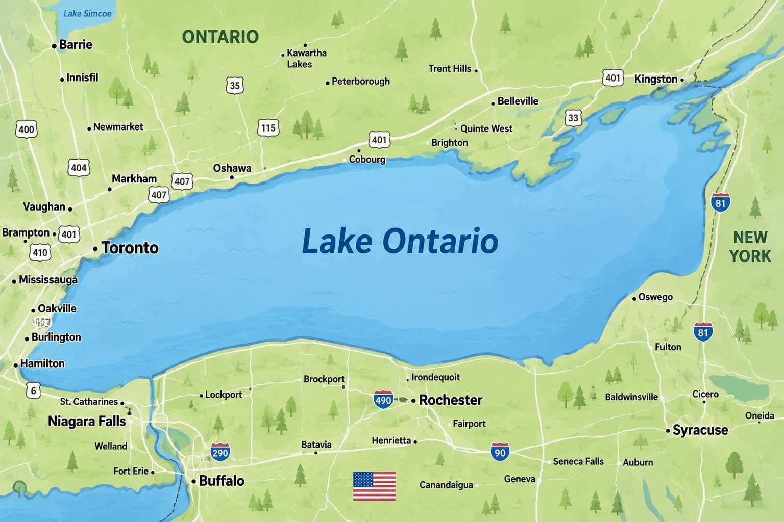 Google Maps Now Shows “Lake America” in the U.S. — While Canadians Still See Lake Ontario