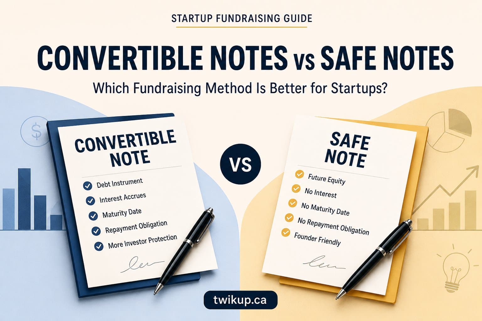 Convertible Notes vs SAFE Notes: Which Fundraising Method Is Better for Startups in 2026?