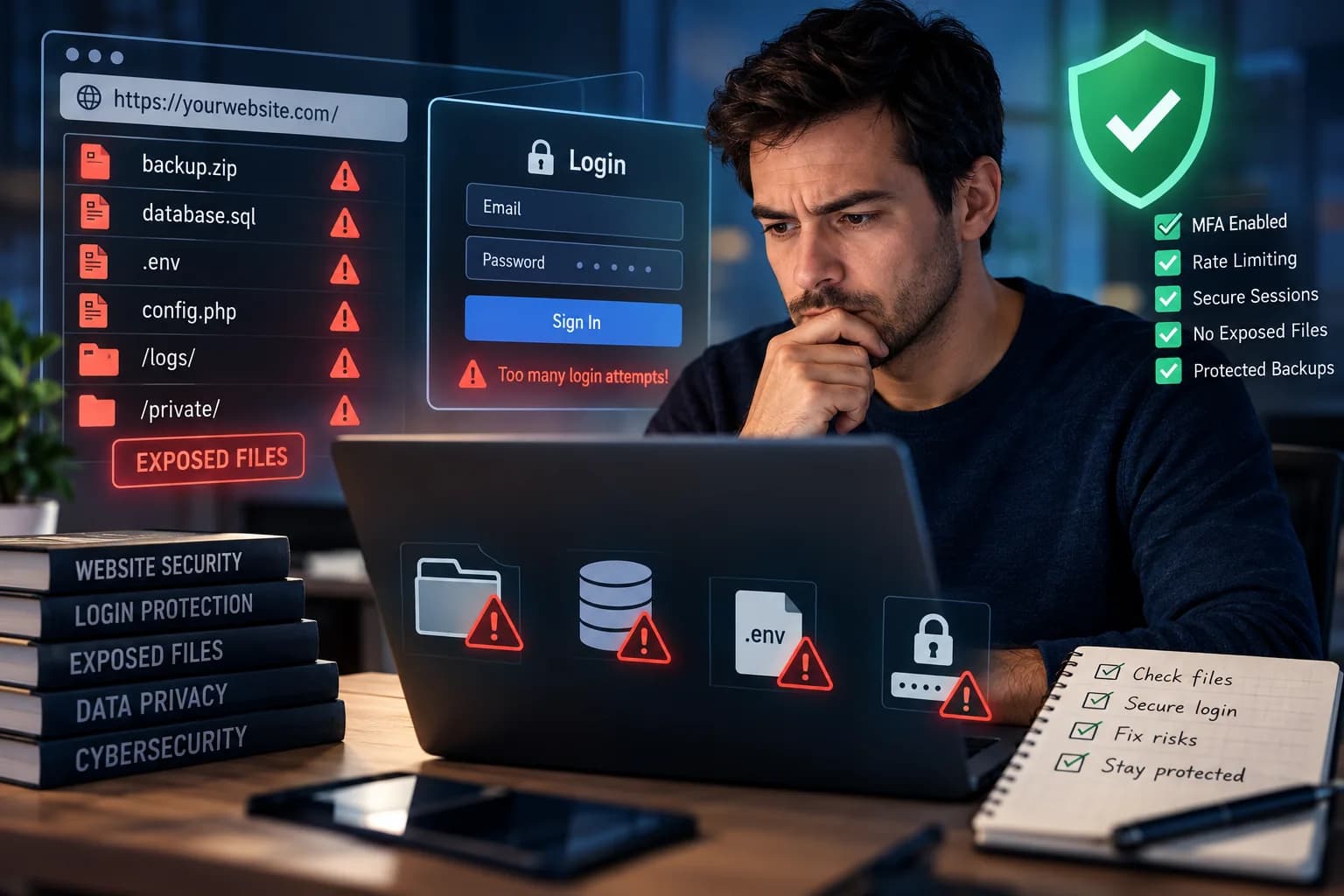 Is Your Website Safe From Hackers? How to Find Exposed Files, Secure Your Login Page, and Fix Hidden Security Risks